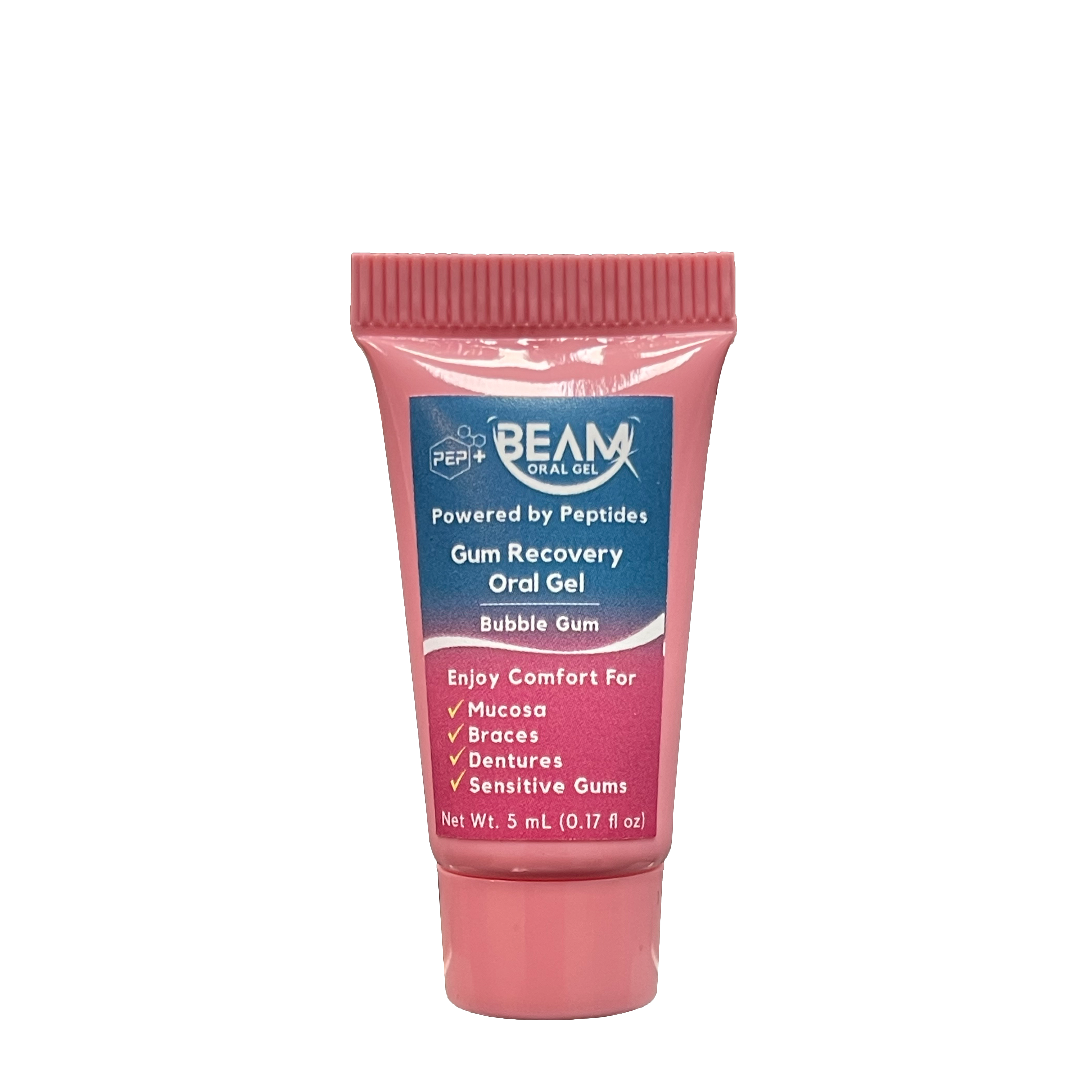 PEP+ BEAM oral gel for kids in Bubble gum flavor, designed for gentle gum and mouth care