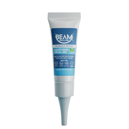 PEP+ BEAM oral gel with peptides for gum comfort and sensitive mouth care