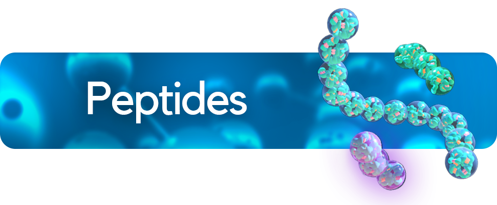 Illustration representing peptides used as functional ingredients in oral care formulations
